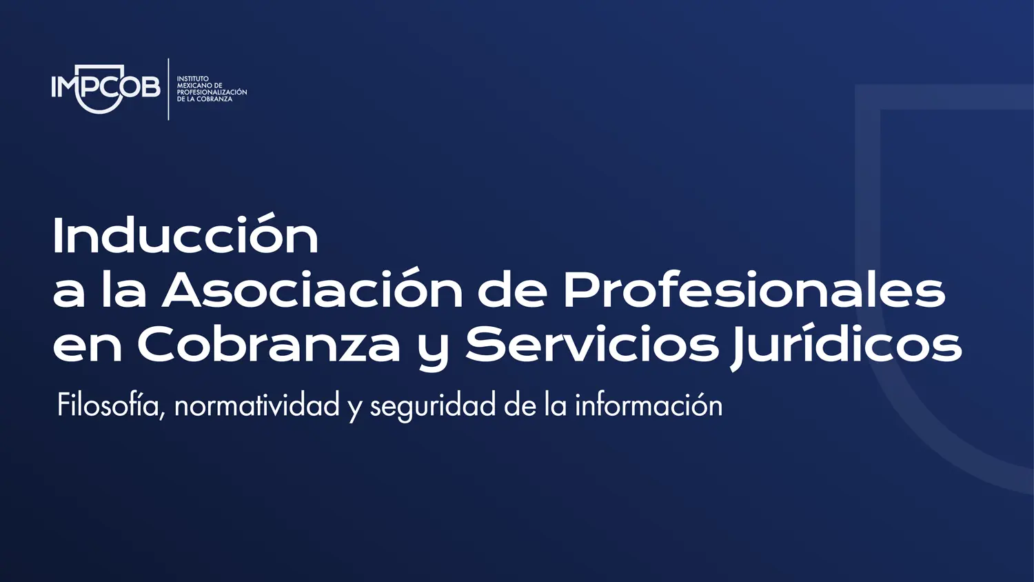 Inducción a la Asociación de Profesionales en Cobranza y Servicios Jurídicos